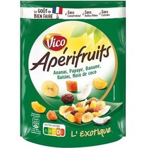 Vico Aperifruits Green with Raisin, Pineapple, Bananas, Papaya and Coconut, 120g