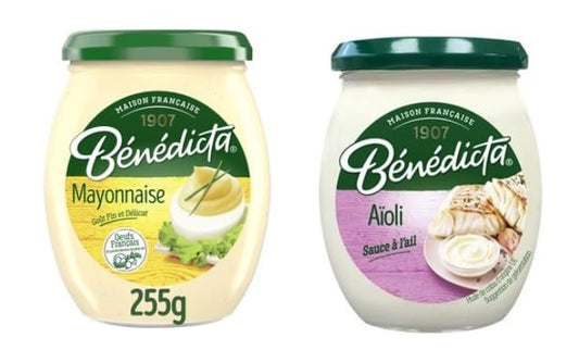 Bénédicta Mayonnaise and Aïoli Sauce à l'ail, French Recipe, Jar
