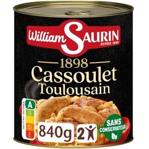 William Saurin Cassoulet Toulousain à la Graisse de Canard (2 Personnes) 840g