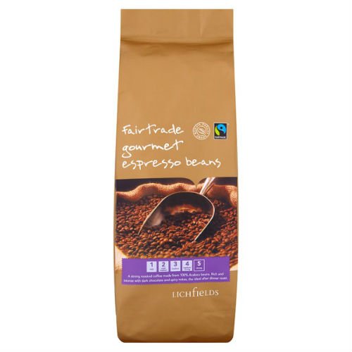 Lichfields Fairtrade Gourmet Espresso Beans, 1kg