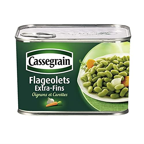 Cassegrain Flageolets Extra Fins Oignons et Carottes (1/2) (400g) 465g