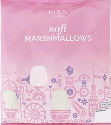 M&S Pink & White Marshmallows 180g | Soft Raspberry & Vanilla Mallow Sweets
