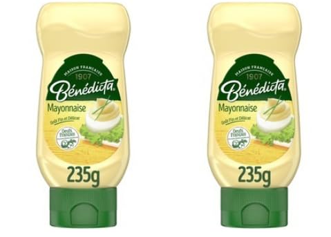 Bénédicta Mayonnaise, Fine and Delicious Taste, French Recipe, 235g, Pack of 2
