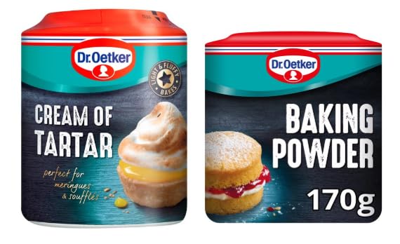 Dr.Oetker Cream of Tartar and Baking Powder, Perfect for Meringues and Soufflés, 170g