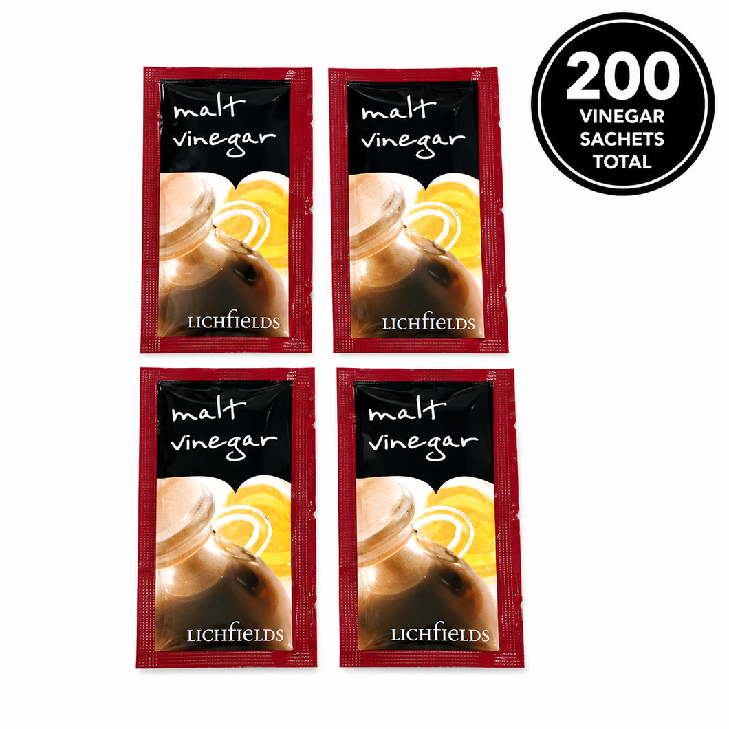 Lichfields Malt Vinegar Individual Sachets 7ml (Pack of 200)