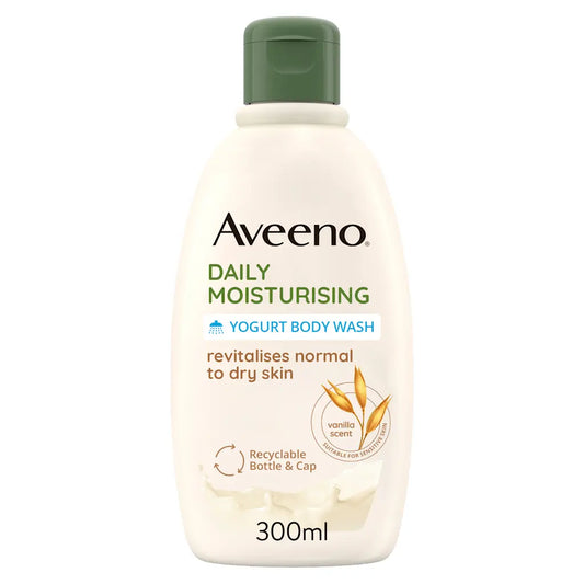 Aveeno Daily Moisturising Yogurt Body Wash - Vanilla & Oat 300ml