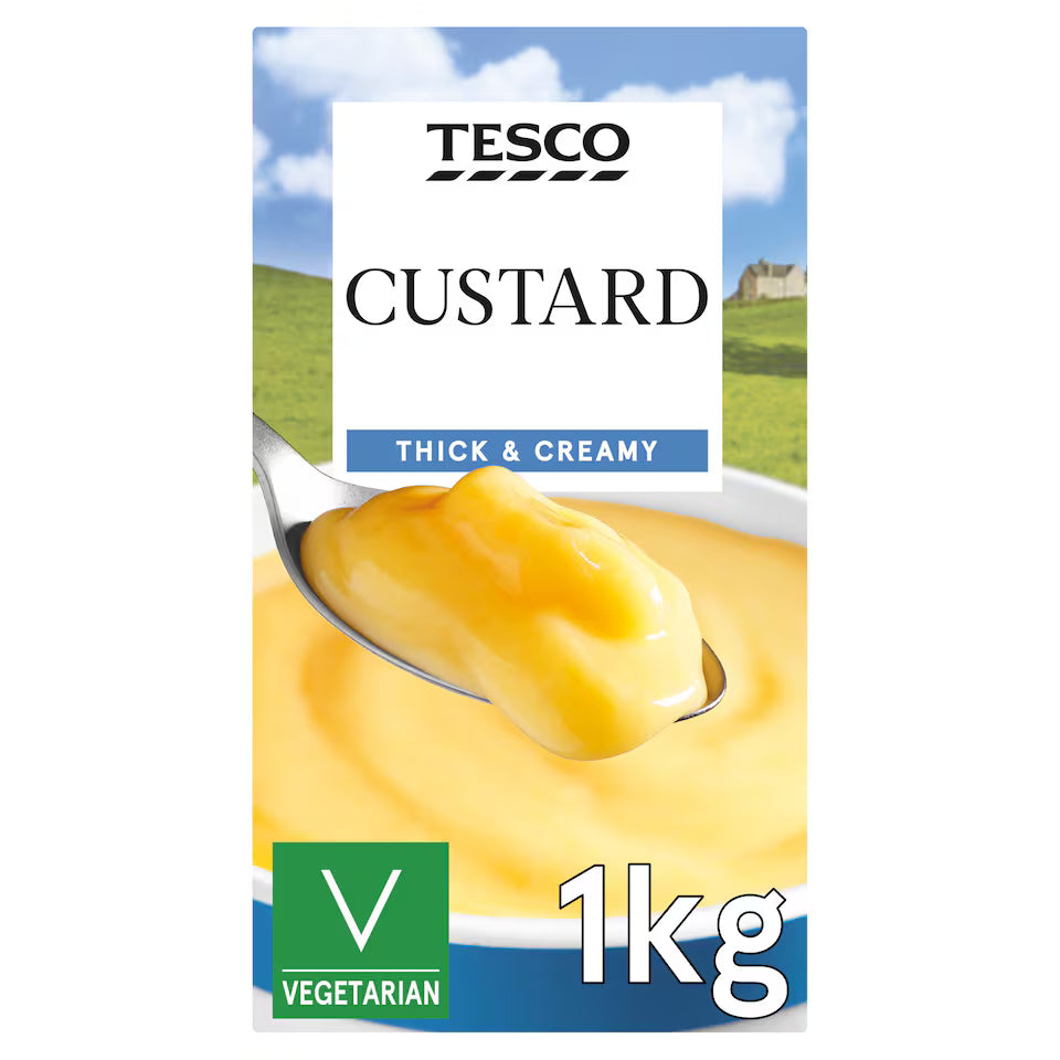 Tesco Ready To Serve Custard, 1kg