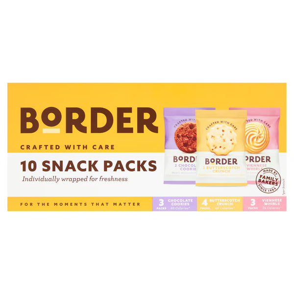 Border Biscuits 10 On The Go Snack Packs 260g