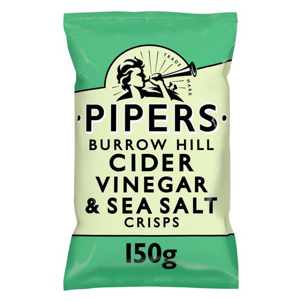 Pipers Cider Vinegar & Sea Salt Sharing Bag Crisps, 150g