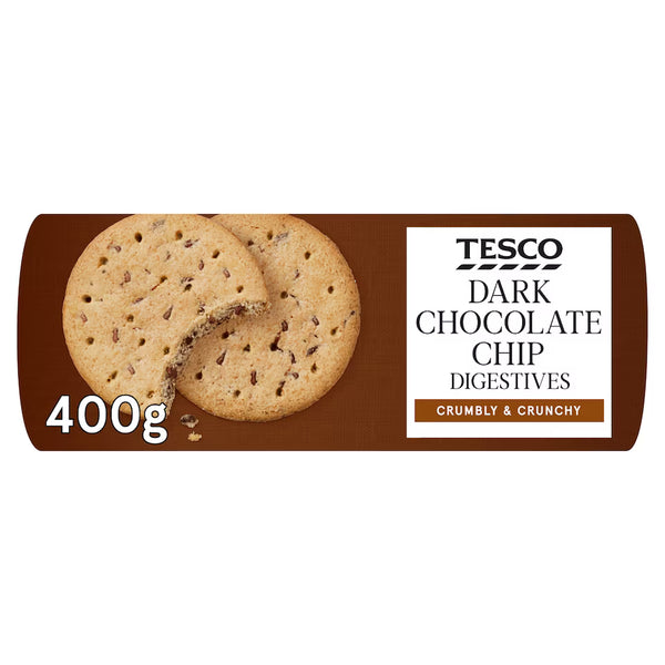 Tesco Chocolate Chip Digestive Biscuits, 400g