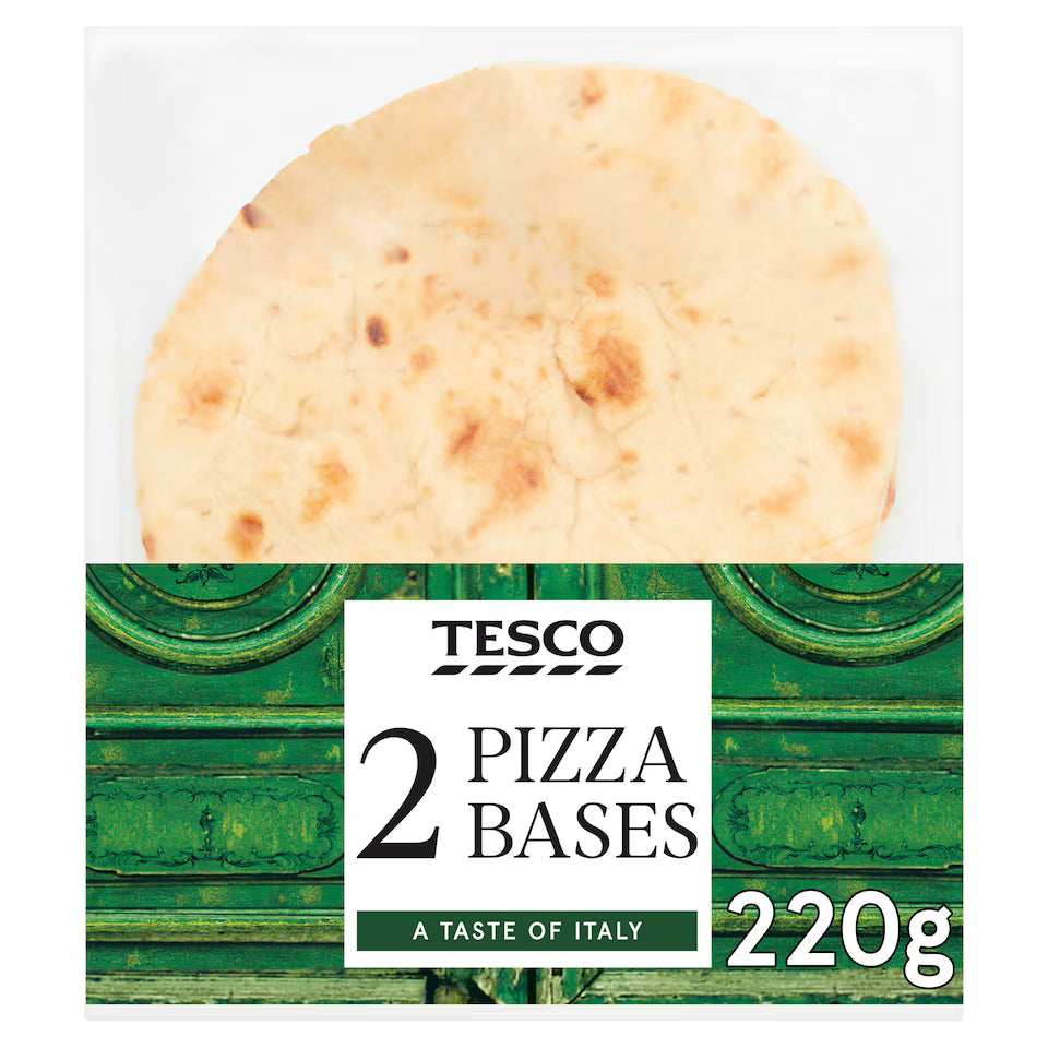 Tesco 2 Sourdough Pizza Base, 220g