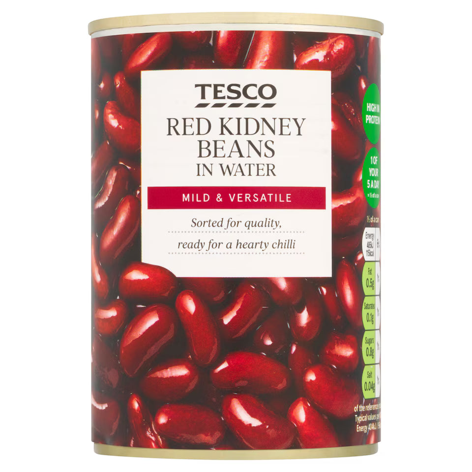 Tesco Red Kidney Beans In Water, 400g