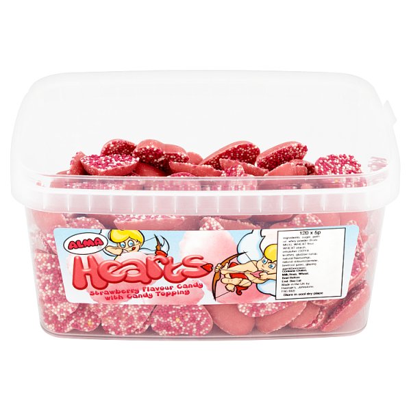 Alma Strawberry Hearts - 120 Hearts