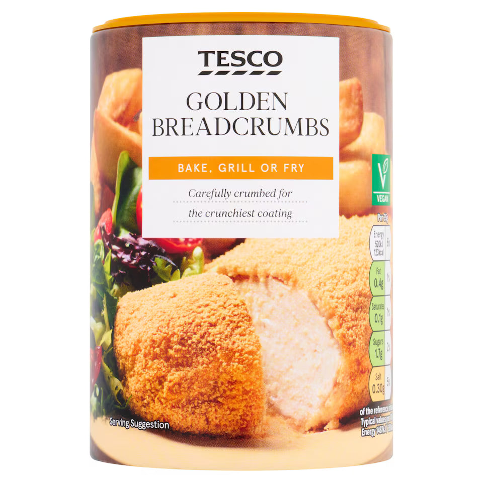 Tesco Golden Breadcrumbs, 175g