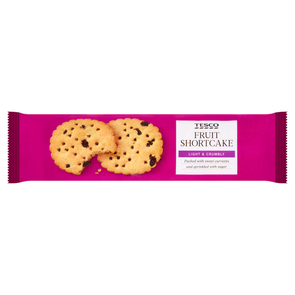 Tesco Fruit Shortcake Biscuits, 200g