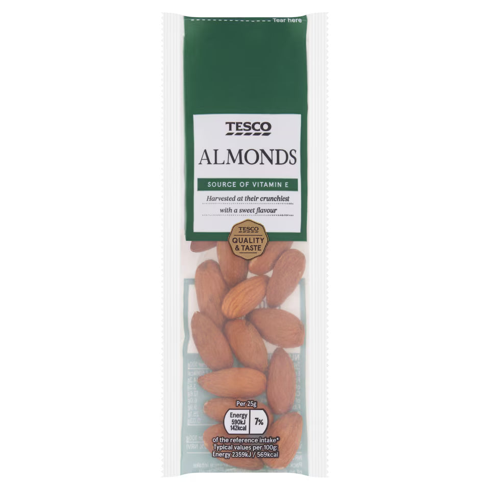 Tesco Almonds, 25g
