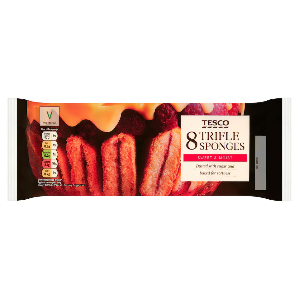 Tesco 8 Trifle Sponges, 160g