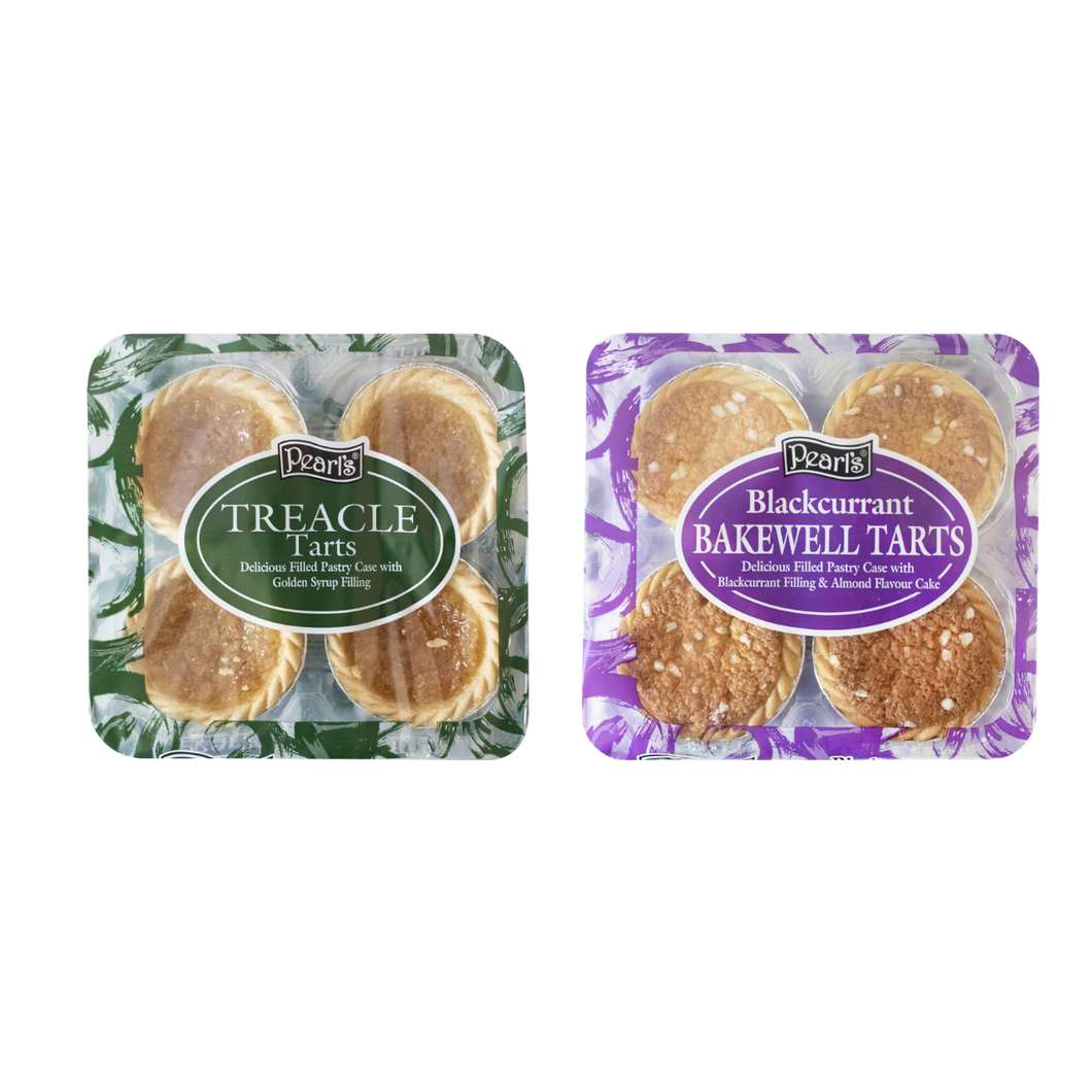 Pearl's Tart Bundle - Blackcurrant Bakewell & Treacle