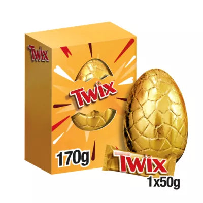 Twix Chocolate & Caramel Biscuits Large Easter Egg, 170g