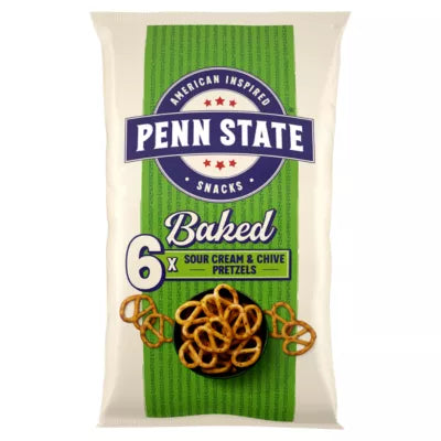 Penn State Sour Cream & Chive Pretzels, 6x22g