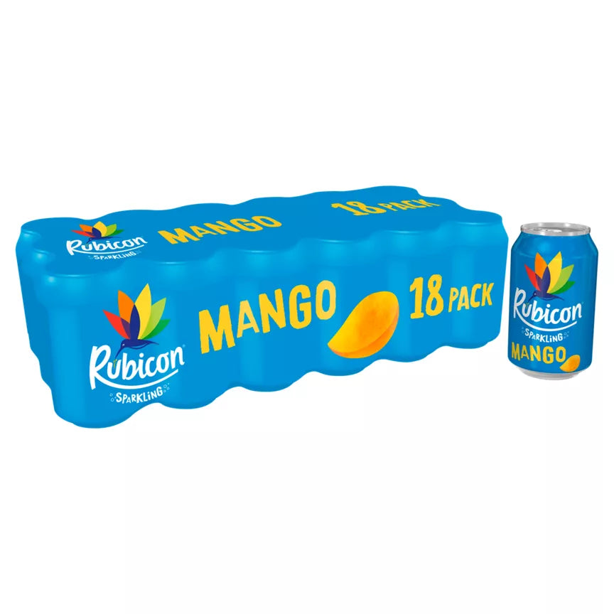 Rubicon Sparkling Mango Drink, 18x330Ml