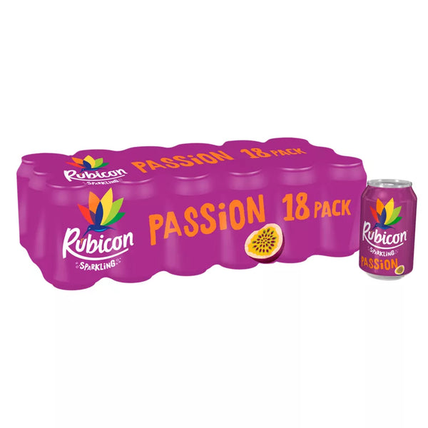 Rubicon Sparkling Passion fruit Juice, 18x330ml