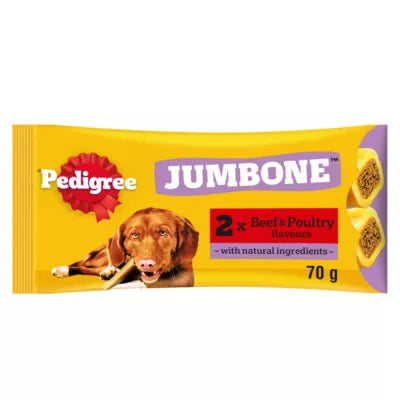 Pedigree Jumbone Medium Dog Treats with Beef & Poultry, 12x180g