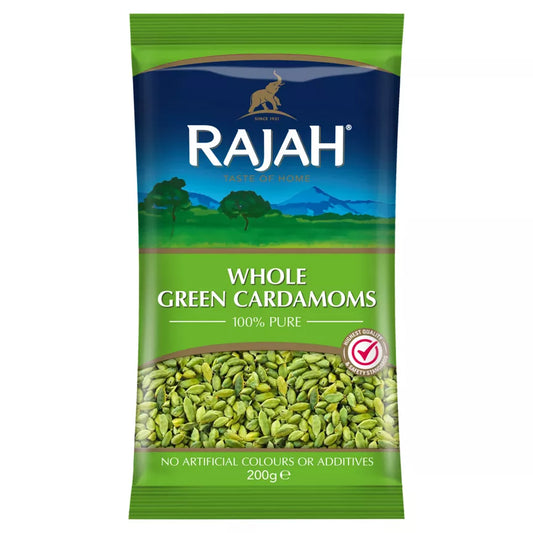 Rajah Spices Whole Green Cardamoms 200g