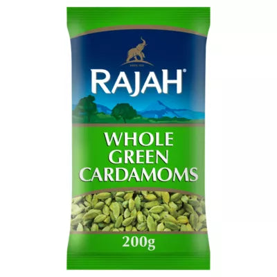 Rajah Spices Whole Green Cardamoms, 200g