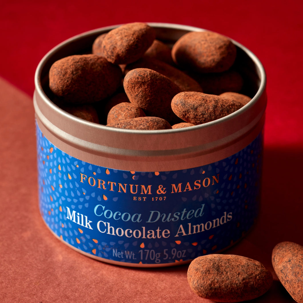 Fortnum & Mason Cocoa Dusted Milk Chocolate Almonds, 170g