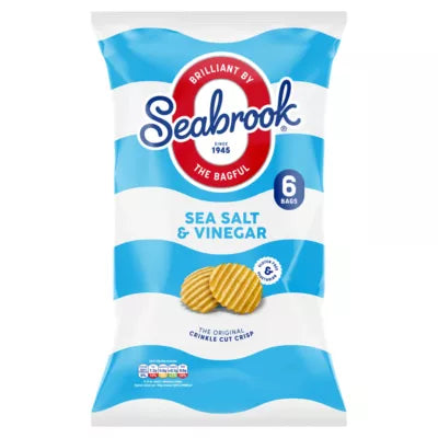 Seabrook Sea Salt & Vinegar, 6x25g