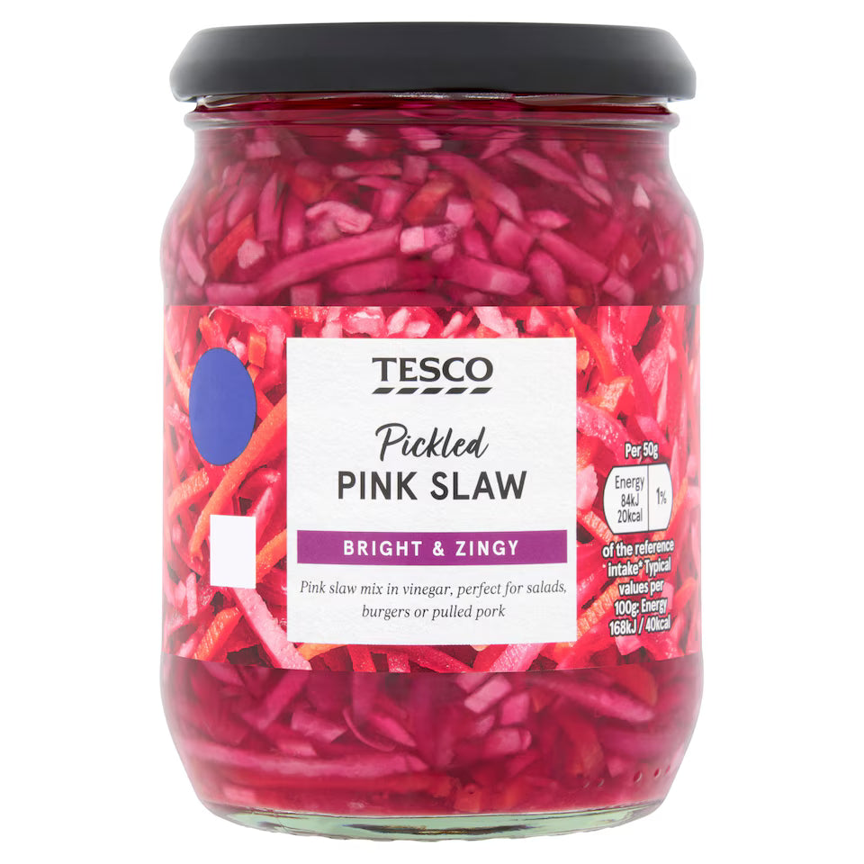 Tesco Pickled Pink Slaw, 340g