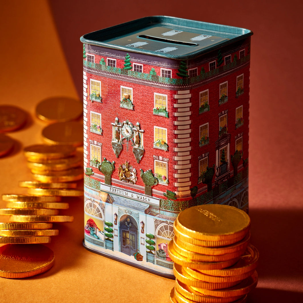 Fortnum & Mason Piccadilly Milk Chocolate Coin Tin, 150g