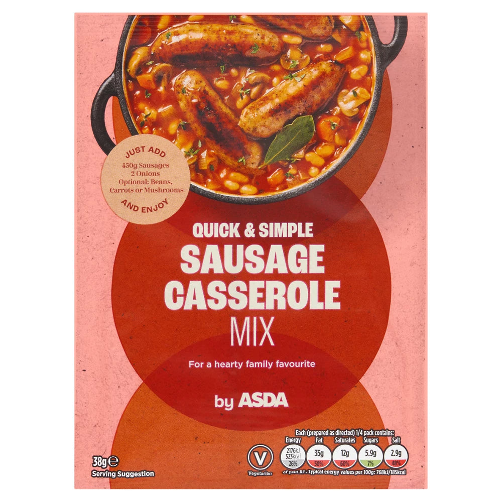 ASDA Sausage Casserole Mix 38g