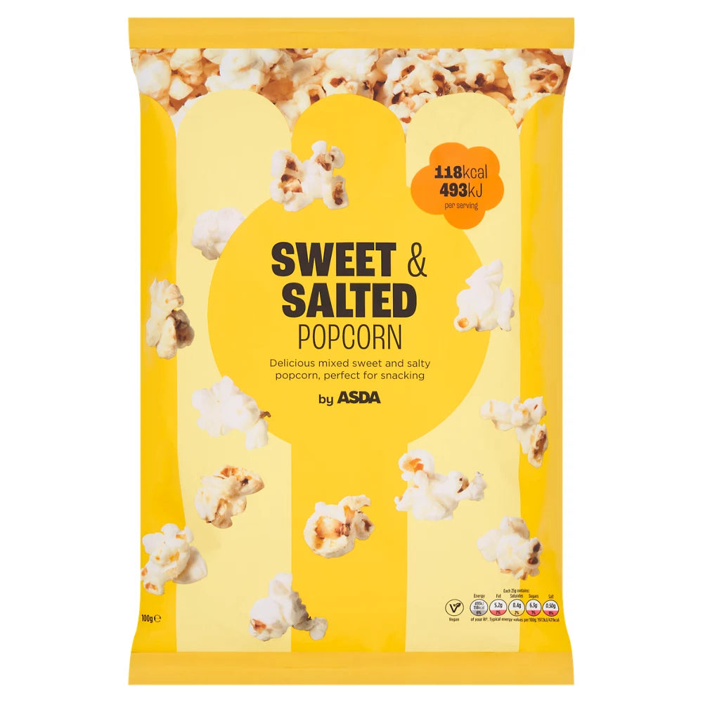 ASDA Sweet & Salted Popcorn 100g