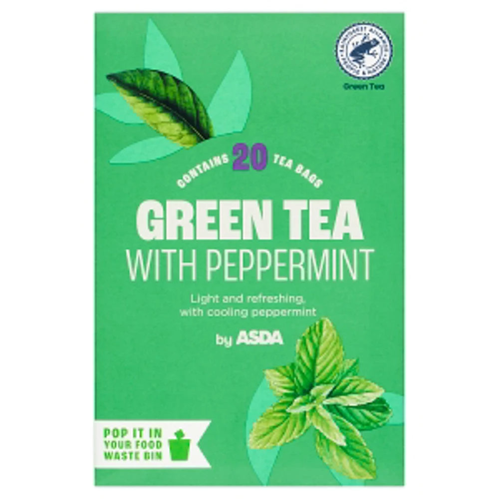 ASDA Green Tea & Mint 20 Tea Bags