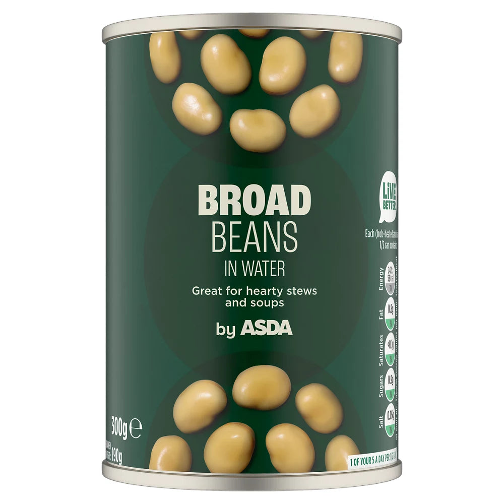 ASDA Broad Beans in Water 300g