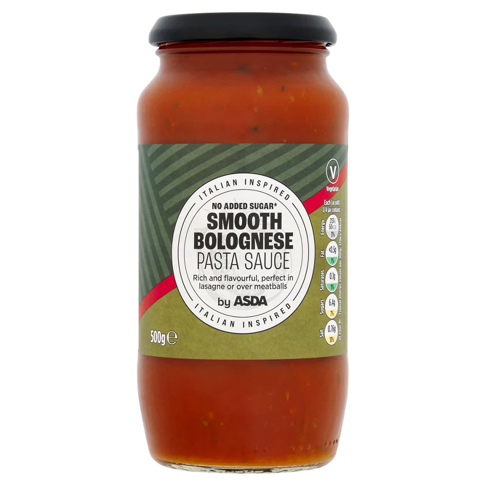 ASDA Smooth Bolognese Pasta Sauce 500g