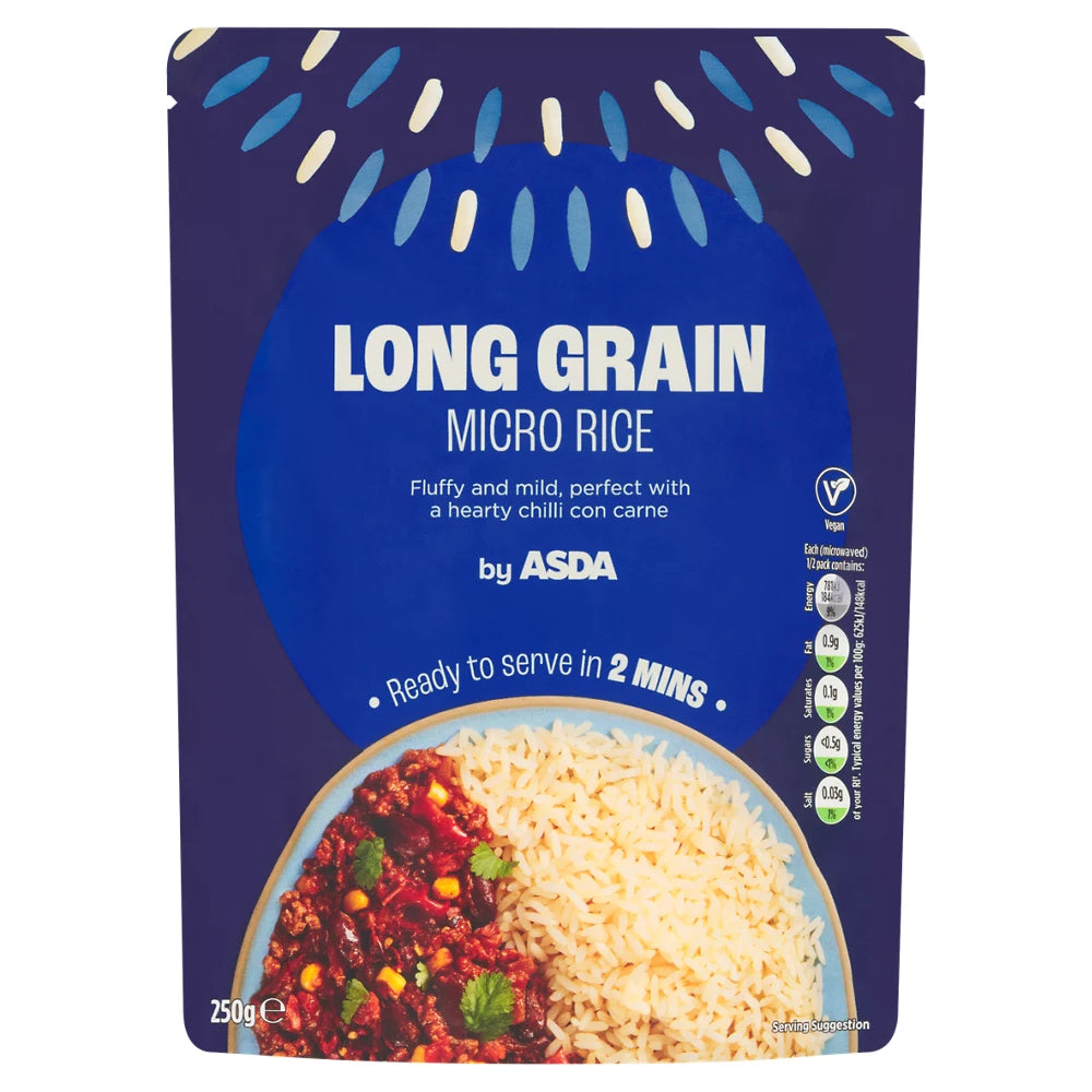 ASDA Long Grain Micro Rice 250g