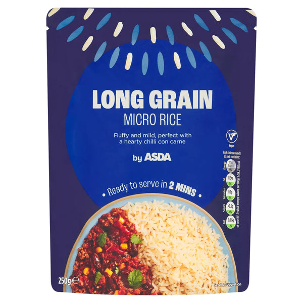ASDA Long Grain Micro Rice 250g