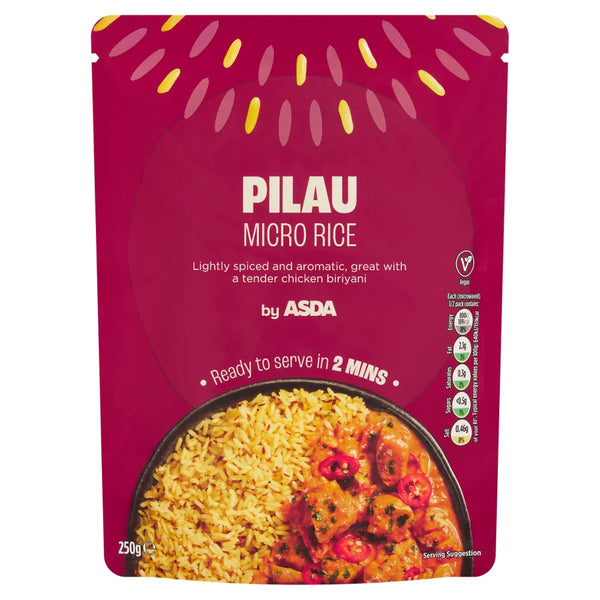 ASDA Pilau Micro Rice 250g