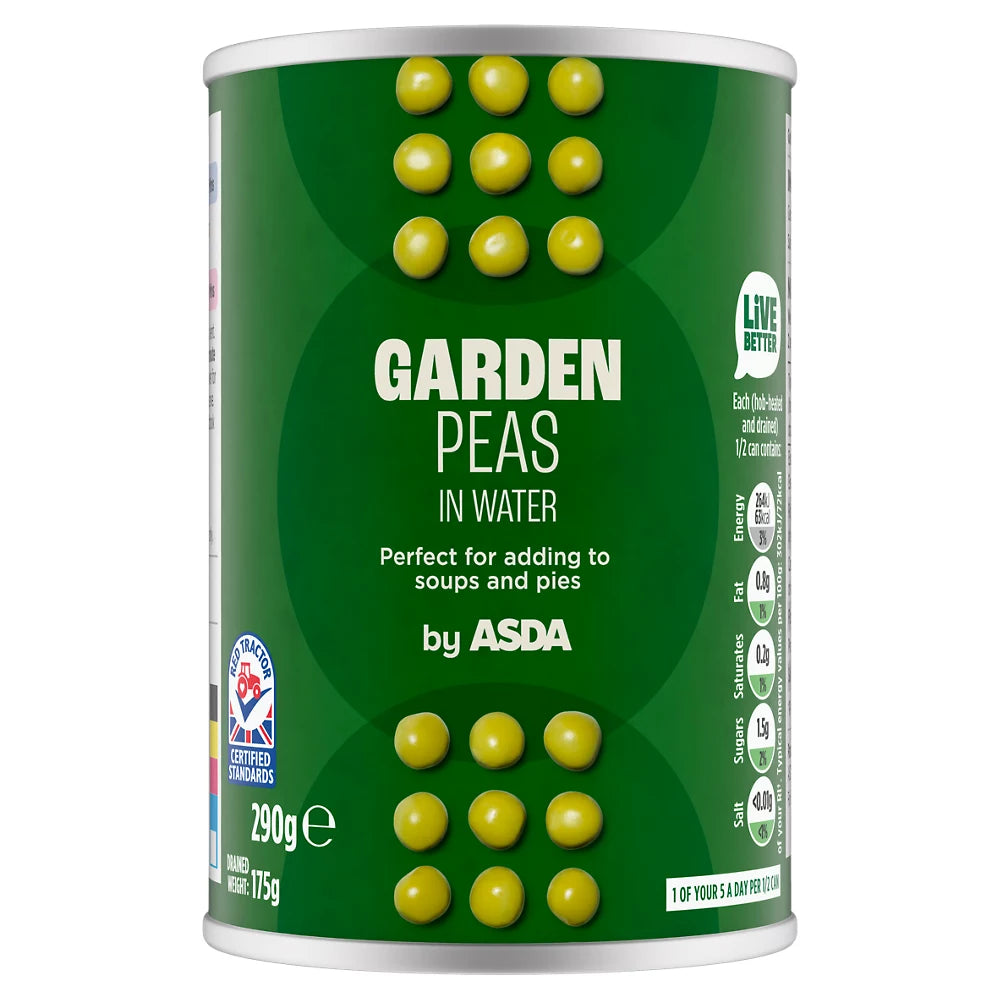 ASDA Garden Peas in Water 290g
