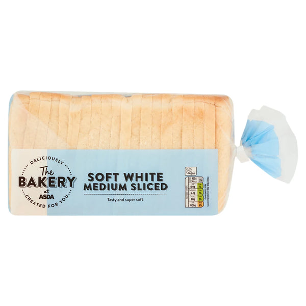The BAKERY at ASDA The Bakery Soft White Medium Sliced 800g