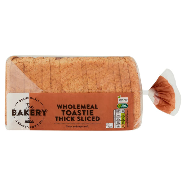 The BAKERY at ASDA The Bakery Wholemeal Toastie Thick Sliced 800g