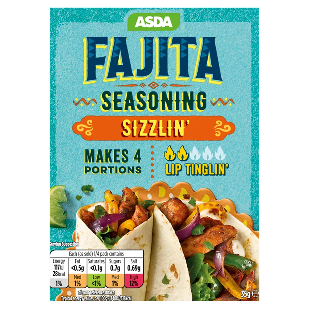 ASDA Sizzlin' Fajita Seasoning 30g