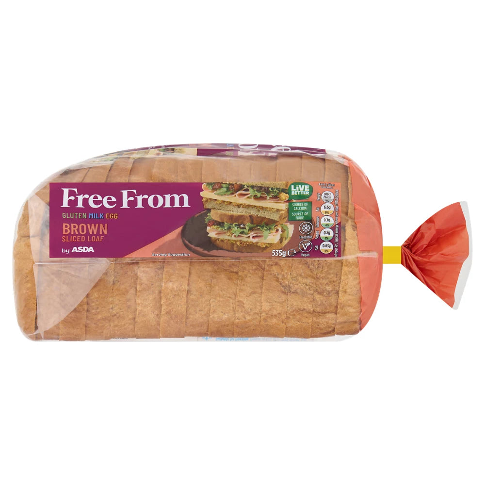 ASDA Free From Free From by Brown Sliced Loaf 535g