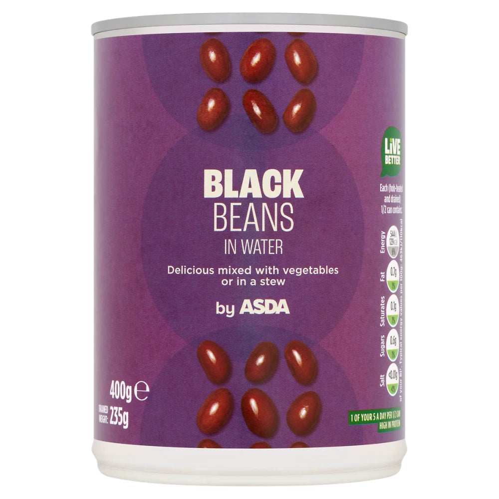 ASDA Black Beans in Water 400g