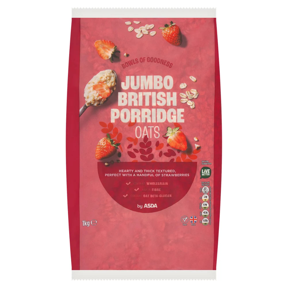 ASDA Jumbo British Porridge Oats 1kg