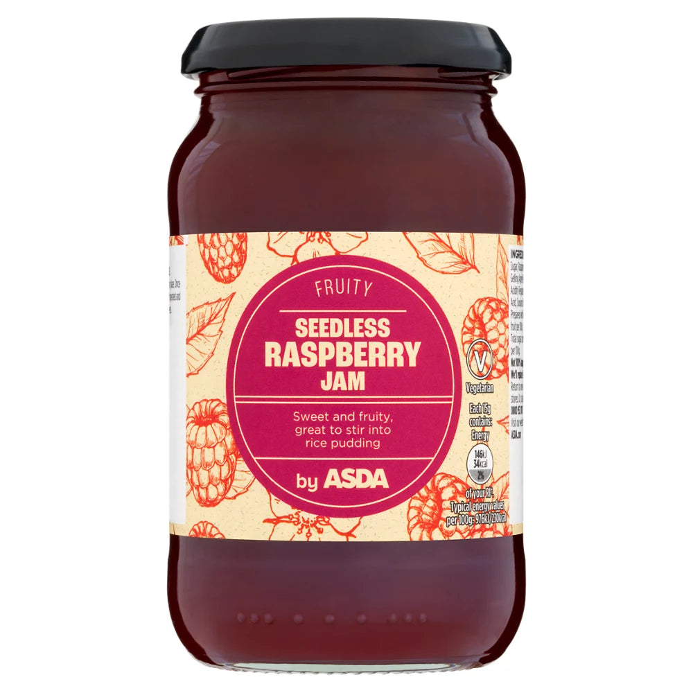 ASDA Fruity Seedless Raspberry Jam 454g