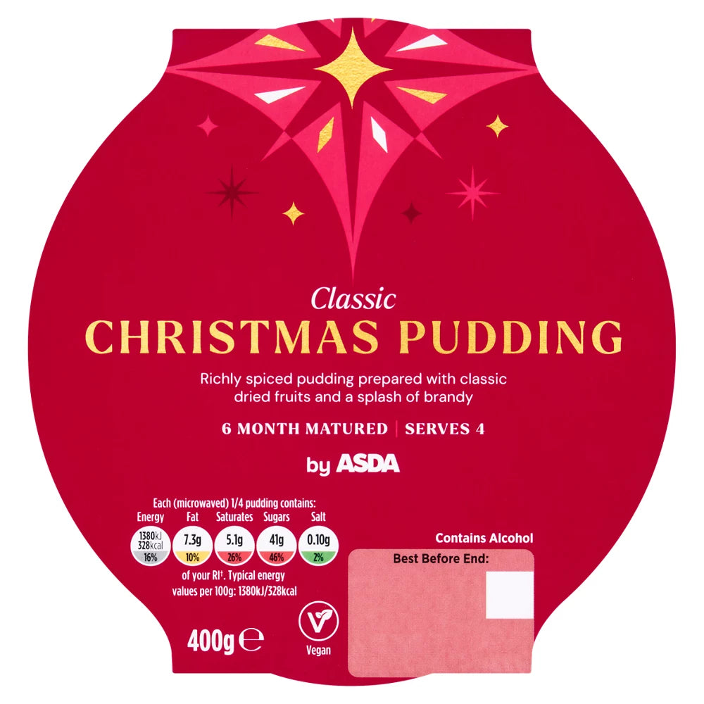 The BAKERY at ASDA Classic Christmas Pudding 400g